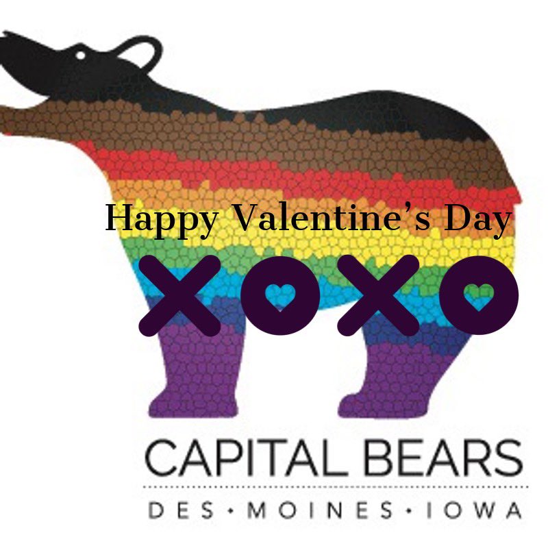 Happy Valentines Day weekend to all our beary lovely Valentines. #capitalbears #dsmbears #loveislove