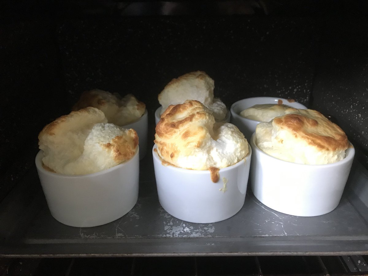 ⁦<a href="/olivemagazine/">olive magazine</a>⁩ First time making your cheese soufflés today - great recipe! 😋