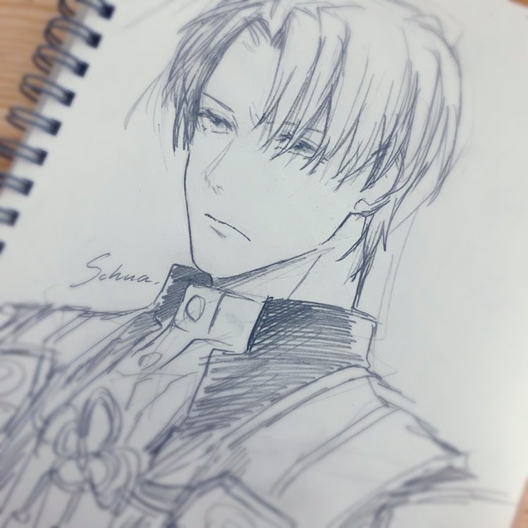 いつも手癖で描いてしまうので図録をガン見して描いた推しです 