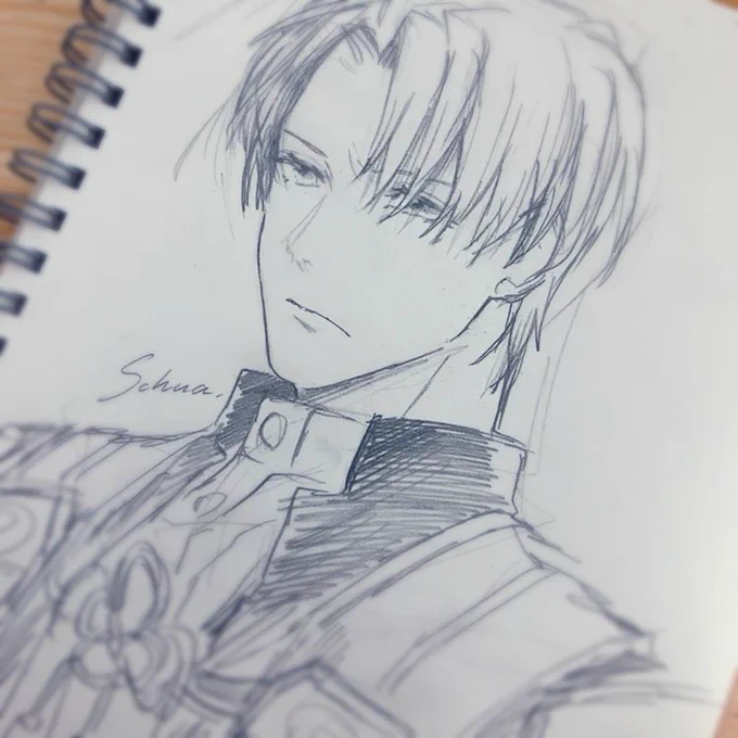 いつも手癖で描いてしまうので図録をガン見して描いた推しです 