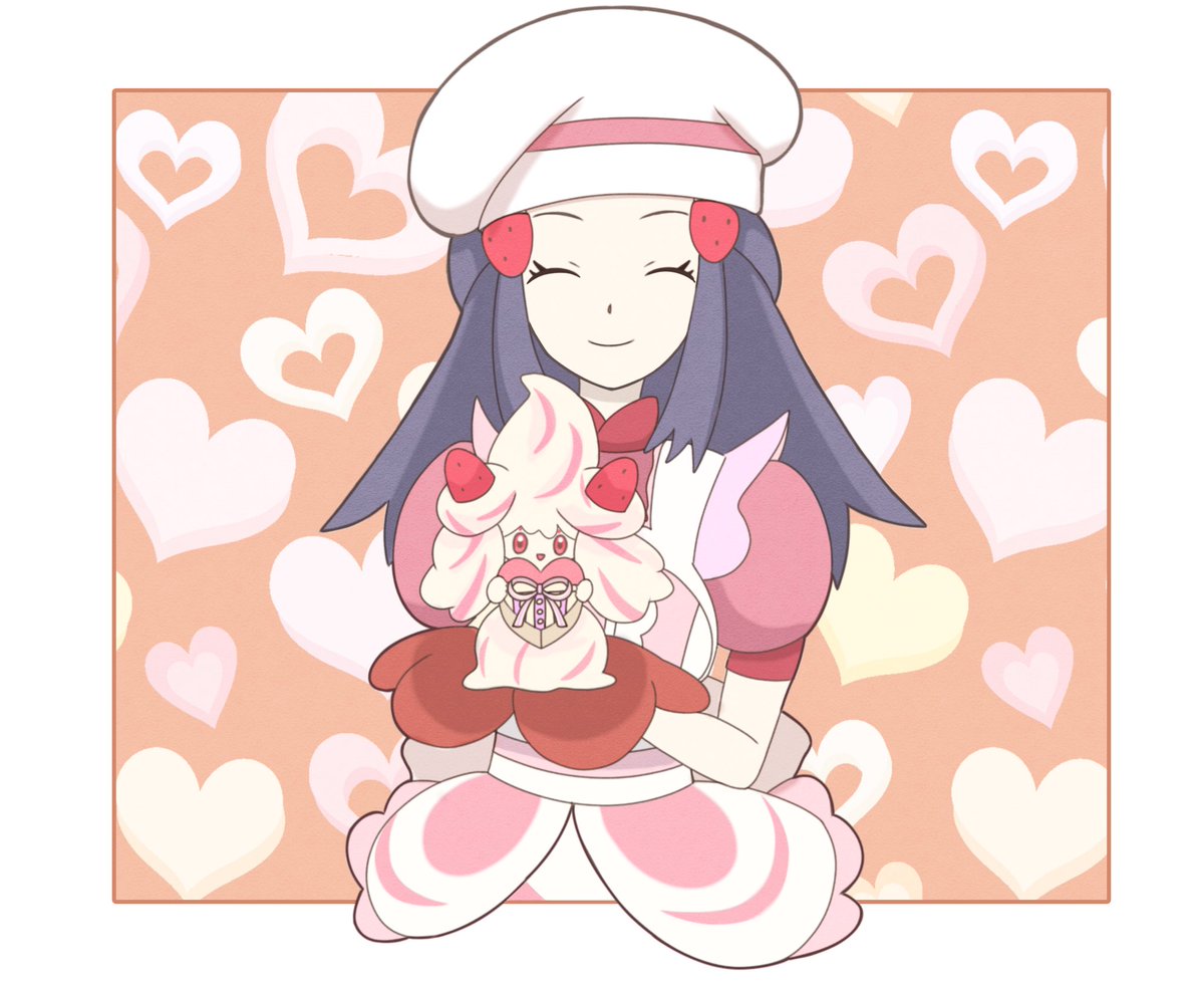 バレンタインヒカリ セレナ描きました ポケマスのオリジナルコスチューム可愛いです Idaのイラスト