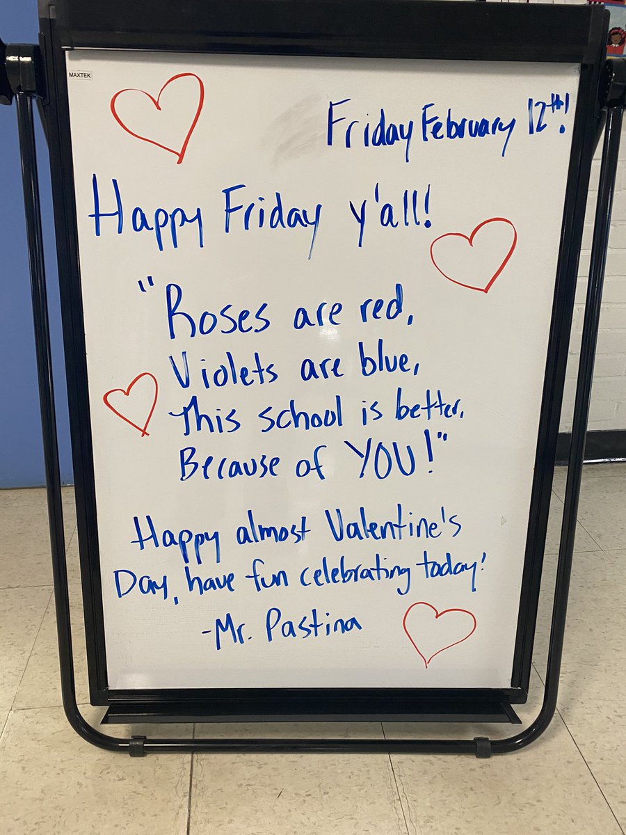 HighgateHawks's tweet photo. Happy Friday Hawks and happy almost Valentine’s Day! You can certainly see the excitement students have to be celebrating today!
#whatsyourstory #highgatehawks #betterbecauseofyou #happyday https://t.co/hzOahGUq6D