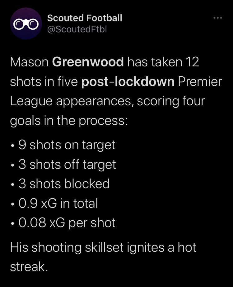 (1) Many times this season, we have seen multiple defenders crowd around or attempt to shut down Mason when he cuts in or receives the ball on the edge of the box. This seems to be a result of his incredible goal-scoring record from low value shooting positions last summer