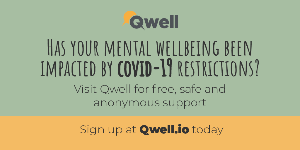 A gentle reminder that Qwell.io, provided by <a href="/kooth_plc/">Kooth Digital Health</a> and commissioned by @NHSDDCCG is available throughout Derbyshire for all parents and carers with children under the age of 18. Free, safe and anonymous online emotional wellbeing support is just a click away.