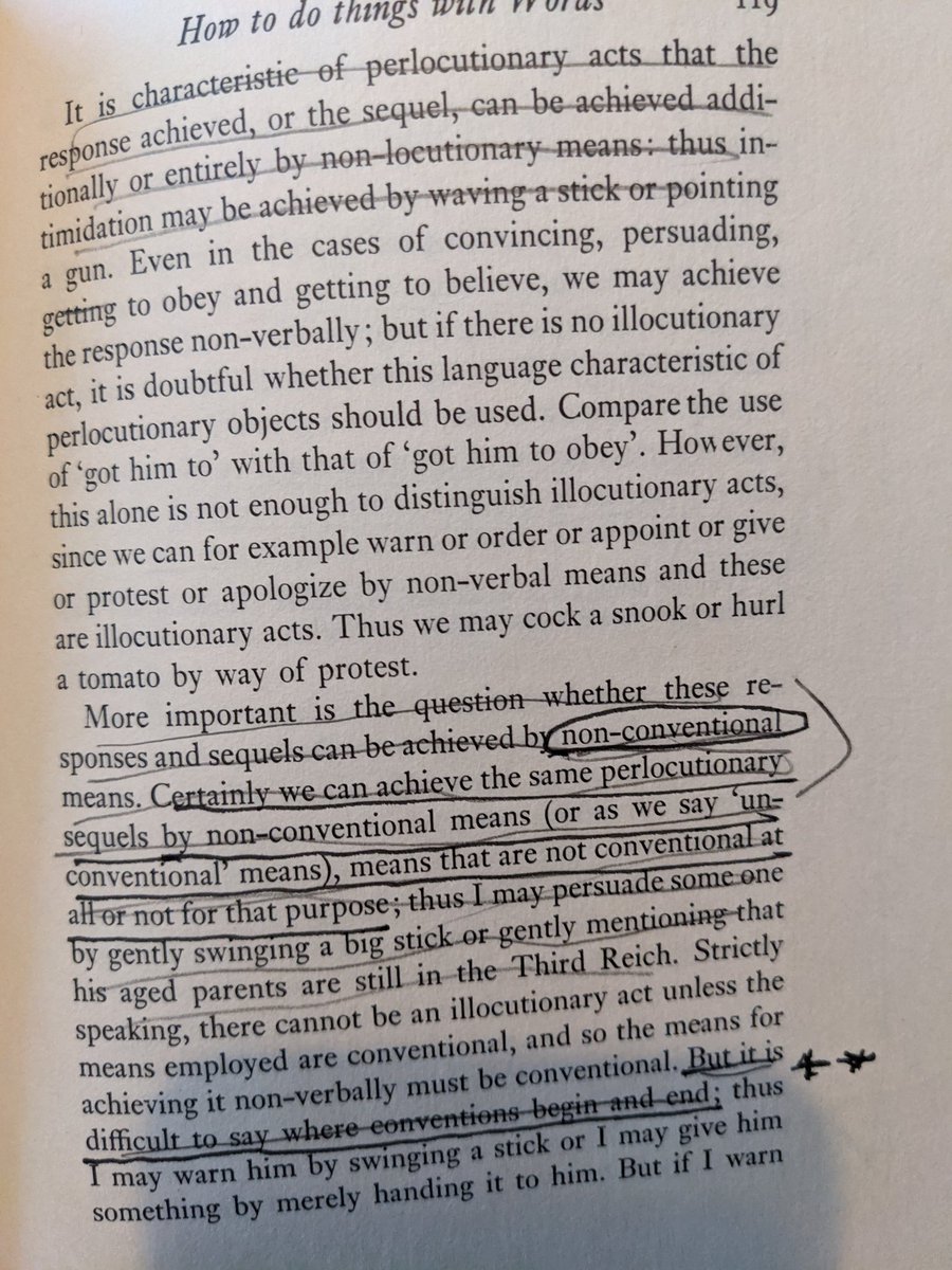 Part of the problem for Austin is his investment in the authority of traditions, ceremonies, and conventions, even as he acknowledges room for interpretation over what's proper, appropriate, conventional. 17/