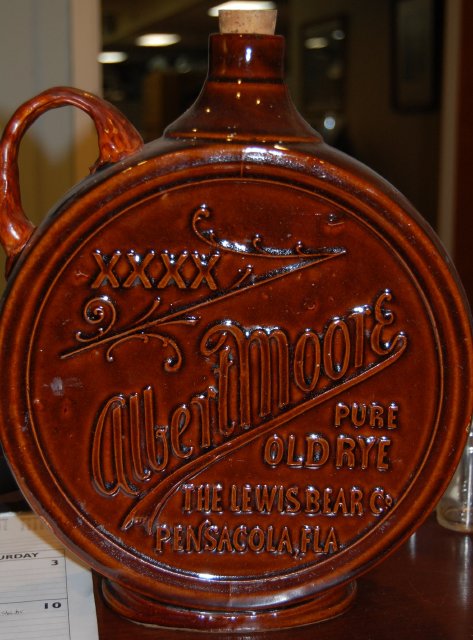 Historic Pensacola (@historicpcola) on Twitter photo Did you know that today's #CuratorBattle is #SauciestObject; therefore, we give you a bottle of Rye. Embossed "Albert Moore Pure Old Rye /The Lewis Bear Co. Pensacola FLA". c.1900s. How's that for some sauce, <a href="/YorkshireMuseum/">Yorkshire Museum</a>? #KeepingPensacolaHistoryAlive Did you know that today's #CuratorBattle is #SauciestObject; therefore, we give you a bottle of Rye. Embossed "Albert Moore Pure Old Rye /The Lewis Bear Co. Pensacola FLA". c.1900s. How's that for some sauce, <a href="/YorkshireMuseum/">Yorkshire Museum</a>? #KeepingPensacolaHistoryAlive