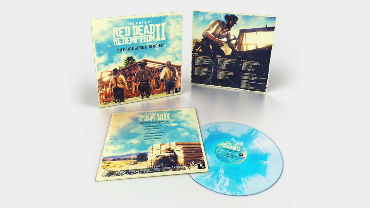 RT for your chance to win a copy of The Music of Red Dead Redemption 2: The Housebuilding EP on blue sky vinyl. You must follow @RockstarGames to be eligible. Rules: rsg.ms/0b648b8