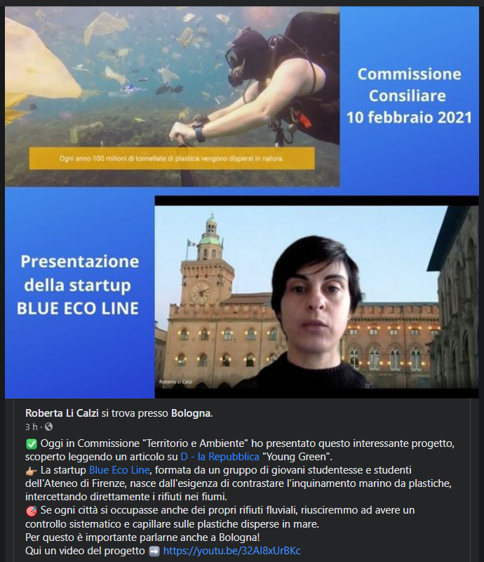 blueecoline's tweet photo. Grazie all'invito della consigliera @Robby_Bologna abbiamo potuto presentare il nostro progetto al @comunebologna. 
Qua il link: https://t.co/hcmMk6PyAO

Ci stiamo muovendo su più fronti e speriamo di poter presto condividere tante belle notizie!

#RiverCleaner #PlasticFree https://t.co/2ij4SwrmhA