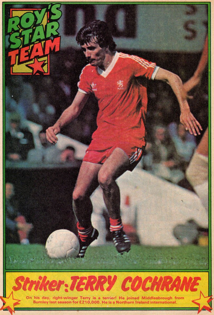thefootballfly's tweet photo. #TerryCochrane #Boro #middlesbrough #Panini #NorthernIreland https://t.co/nK71h7XpZF
