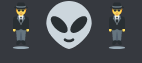 知り合いが連れ去られる宇宙人を絵文字で表しててちょっと怖いなって思ったので描いた 
