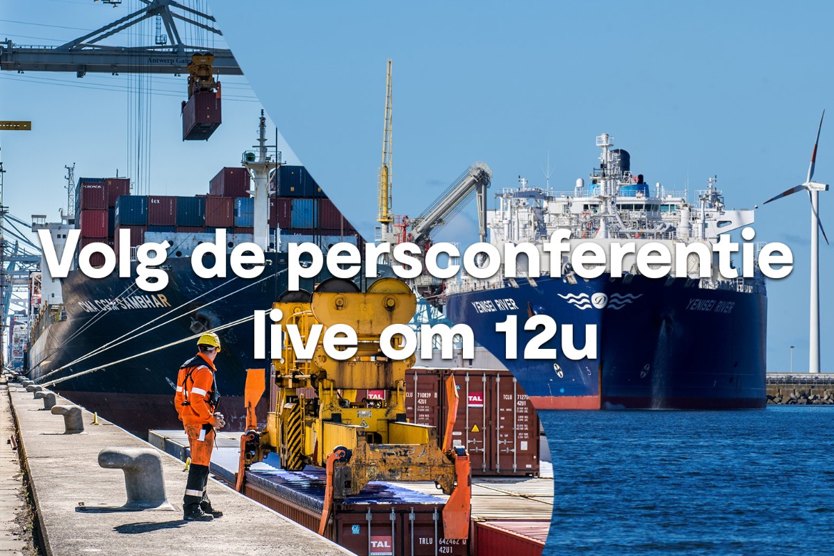 📢 Belangrijk nieuws: Vandaag om 12:00 geven schepen <a href="/AnnickDeRidder/">Annick De Ridder</a> &amp; burgemeester @DirkDefauw een digitale persconferentie over het akkoord dat is gesloten tussen <a href="/Stad_Antwerpen/">Stad Antwerpen</a> &amp; <a href="/StadBrugge/">Stad Brugge</a> over het samengaan van de havens. Volg het hier live: antwerpbruges.live-events.live/live/xfHTYQtnr…