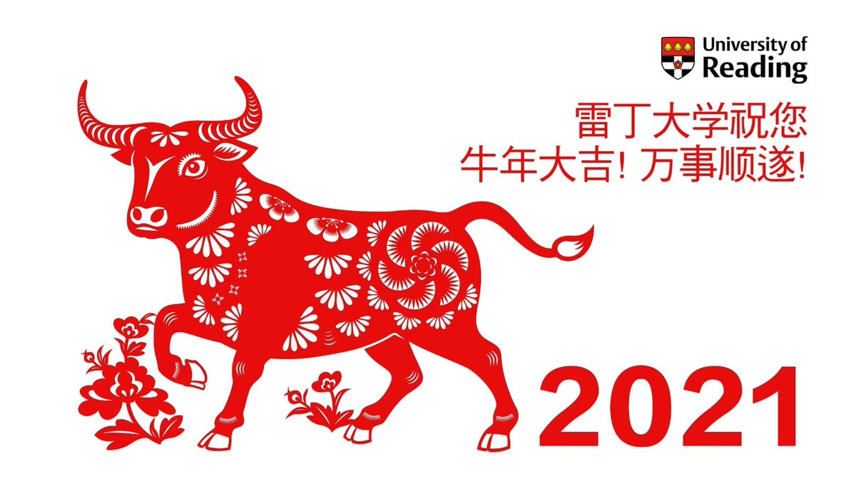UniofReading's tweet photo. To all of our students, colleagues, alumni and neighbours: #HappyChineseNewYear and #HappyLunarNewYear!

We hope the #YearOfTheOx brings you health, happiness and success. https://t.co/HwBGy0upXf
