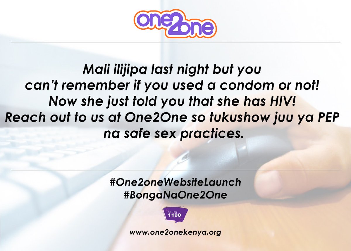 WincolyneM's tweet photo. #One2OneWebsiteLaunch 
#BongaNaOne2one
#One2OneWebsiteLaunch 
#BongaNaOne2one 
@LVCTKe 
@MombasaYACH 
@NairobiYac 
@YKisumu 
PEP ni muhimu itakusaidia kaa umekuwa exposed to the hiv virus https://t.co/a33RodYwKs