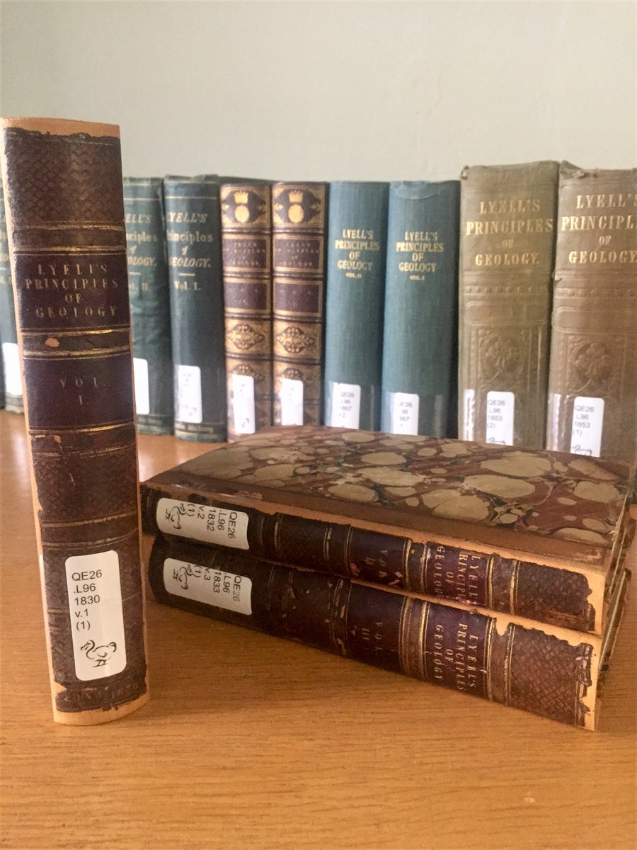 The most important book for Darwin was Lyell’s ‘Principles of Geology’ (1830-33). Lyell argued the earth is extremely old & processes that changed the earth in the past are still at work today.