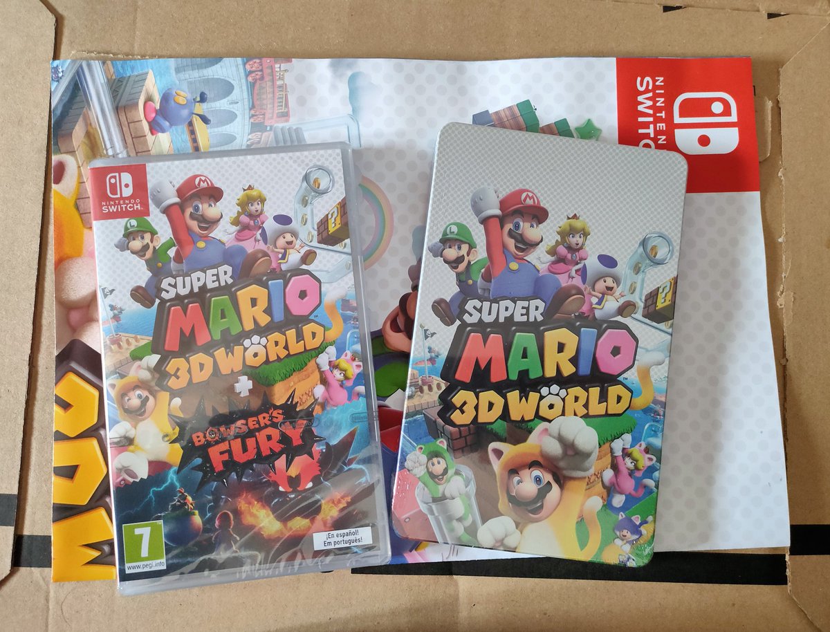 Paperez87's tweet image. Pos ya esta aquí!! #game #SuperMario3DWorld #steelbox