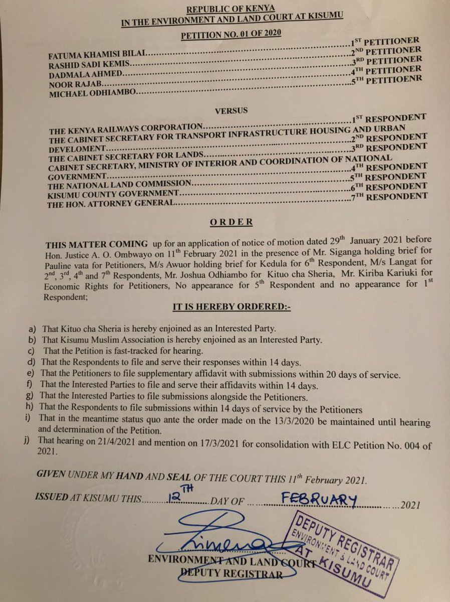 We are delighted by the court order that allows the Nubian Community in Kibos to return to their land and rebuild temporary structures. We will be joining the Muslim and Nubian Community for Friday prayers in Kibos. Read our Statement below. #EndForcedEvictions #JusticeForKibos