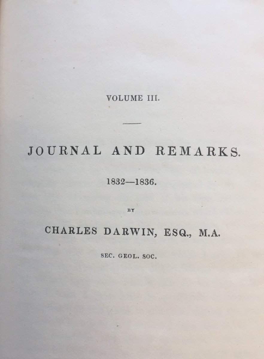 Reading other books of exploration encouraged Darwin to chronicle his own voyage. His bestseller was published in 1839 as Darwin’s ‘Journal of Researches.’ A revised 2nd edition was published in 1845 with a dedication to Charles Lyell and his “admirable Principles of Geology.”