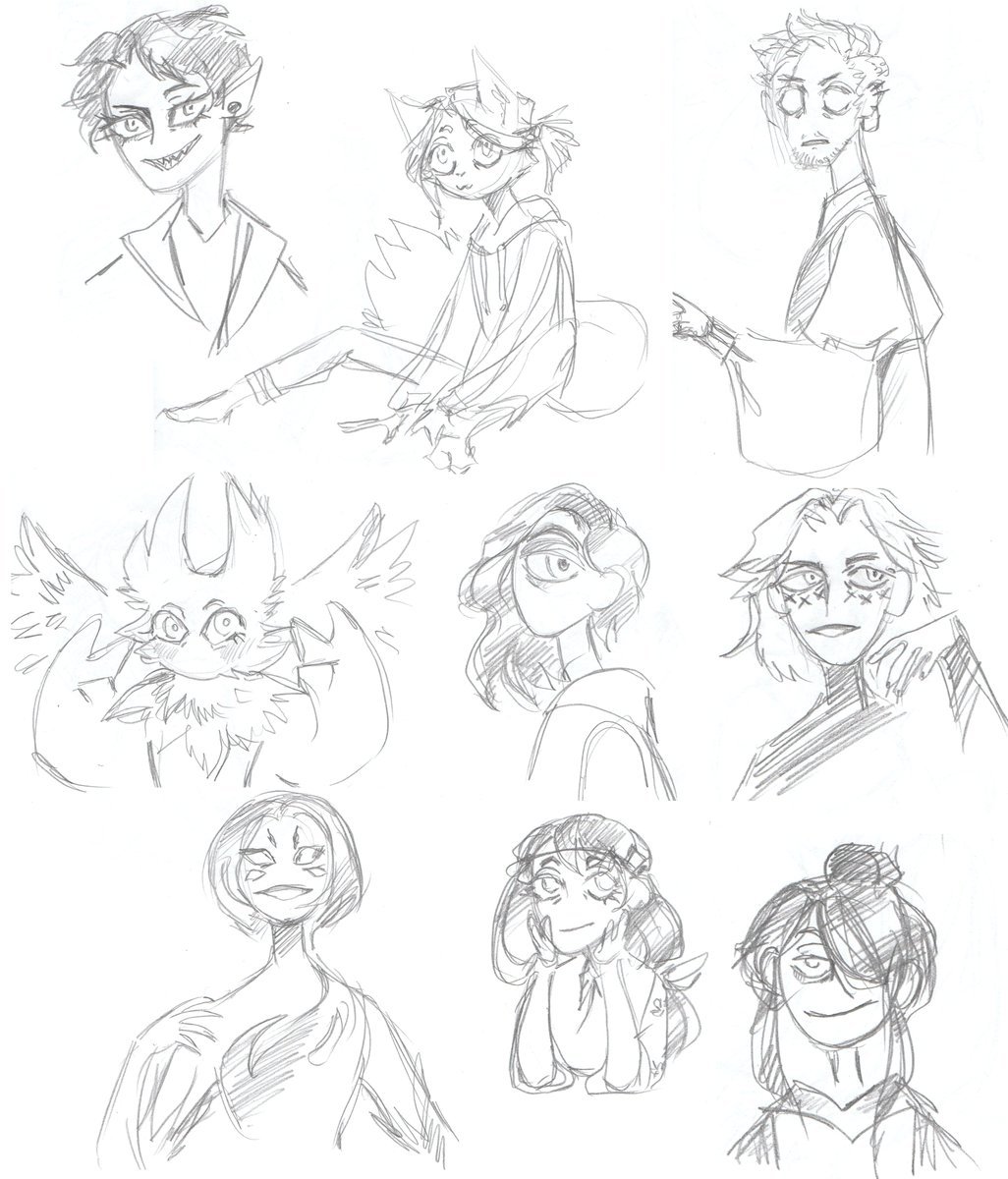 Yo I scanned low-effort sketches of your sonas from a while ago
Im sorry I wont tag everyone
But feel free to use this however you want 