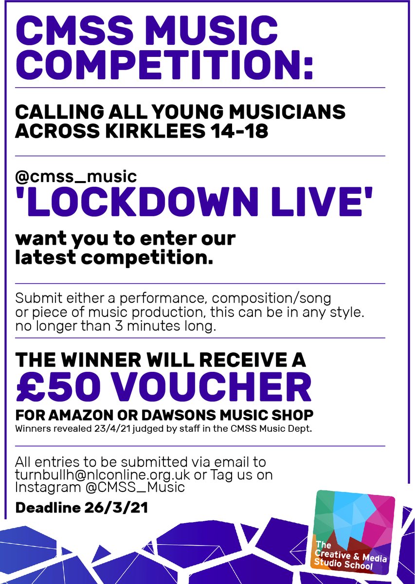 So this is happening for students across #kirklees this is a great way to showcase your talents. 

<a href="/BarrySheerman/">Barry Sheerman</a> <a href="/JasonMcCartney/">Jason McCartney</a> <a href="/musica_kirklees/">Musica Kirklees</a> <a href="/KirkleesCouncil/">Kirklees Council</a> <a href="/KirkleesTownHls/">Kirklees Town Halls</a> <a href="/KirkleesLocalTV/">Kirklees Local TV</a> <a href="/cr8tivekirklees/">Creative Kirklees</a> <a href="/KirkleesEvents/">KirkleesEvents</a> <a href="/HuddersfieldUni/">University of Huddersfield</a> <a href="/musica_hv/">Musica Holme Valley</a> <a href="/PennineMusic/">Pennine Music</a>