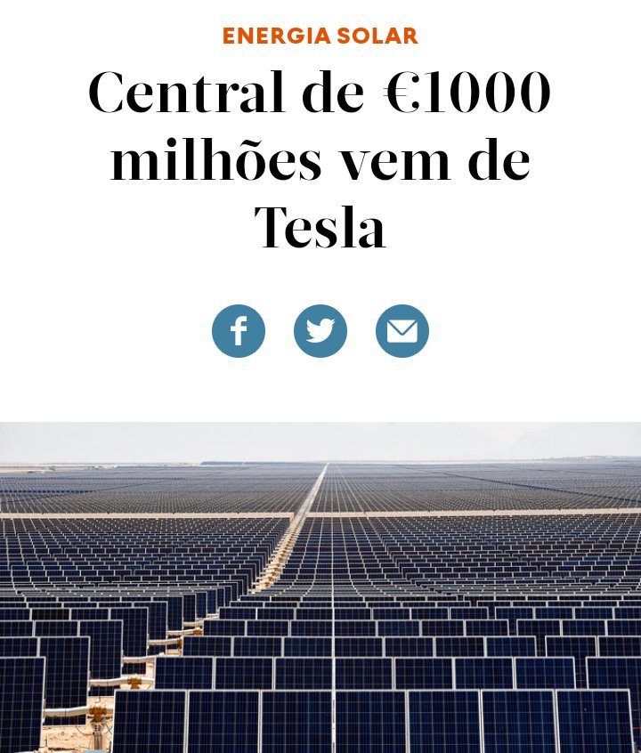 mpradoexpresso's tweet photo. Portugal to launch its first 1 gigawatt #solar project ☀️ In @expresso newspaper we tell you:  1008 MW of solar panels + 257 MW of #batteries 🔋 Developer in talks with @tesla 💡 @solar_chase  @SolarPowerEU 💡 
The article (in 🇵🇹, for subscribers): https://t.co/EevGgALupE https://t.co/T88fG9Ijzv