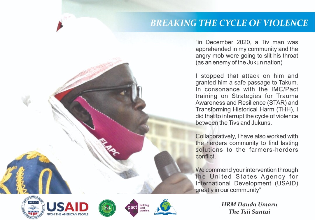 Breaking the cycle of violence.