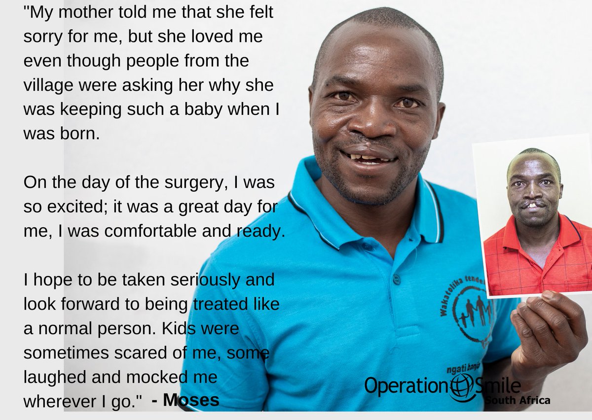 OpSmileSA's tweet photo. #patientstory #ImpactOfASmile #cleft #smile #freecleftsurgery
Do you know someone that was born with a cleft condition?
For more information on how you can help or sign up to volunteer - visit https://t.co/QD5oeWM50b https://t.co/ZHd0OAZyN0