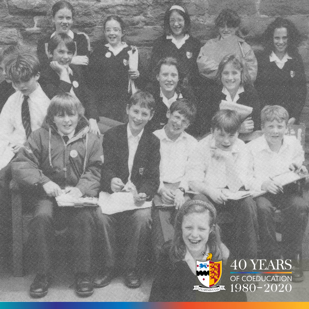 BGSBristol's tweet photo. #40YearsFriday 1992 saw the introduction of navy jumpers to the girls’ uniform. They were described in the Chronicle as ‘smart and colourful’ compared to their grey predecessors – a fact not immediately apparent in the accompanying photo😆. #40YearsofCoeducation #SchoolUniform https://t.co/rTTxUhUX0r