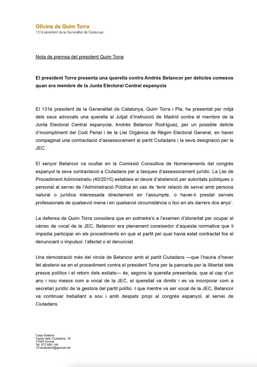 Quim Torra i Pla tweet media