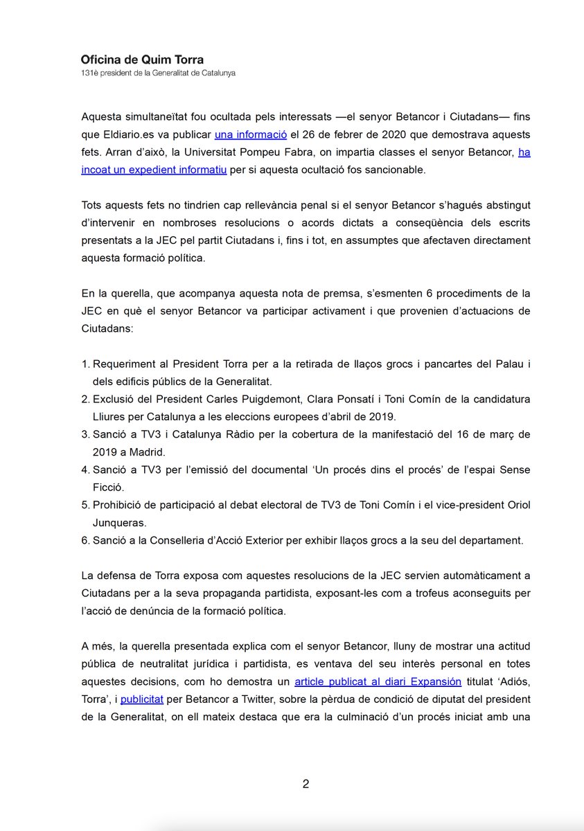 Quim Torra i Pla tweet media