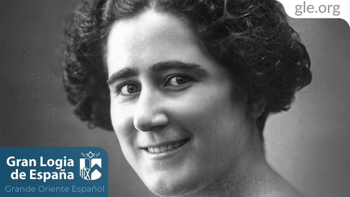 GranLogiaEspana's tweet photo. «La #mujer no se resigna, se rebela, se revuelve siempre, y cuando todo parece perdido, cree en lo inesperado, cree en el milagro. Digámoslo concretamente: cree en sí misma». (Q∴H∴ Clara #Campoamor, defensora de derechos humanos y del #sufragio femenino, nacida un #12DeFebrero) https://t.co/dEesgMyRtD