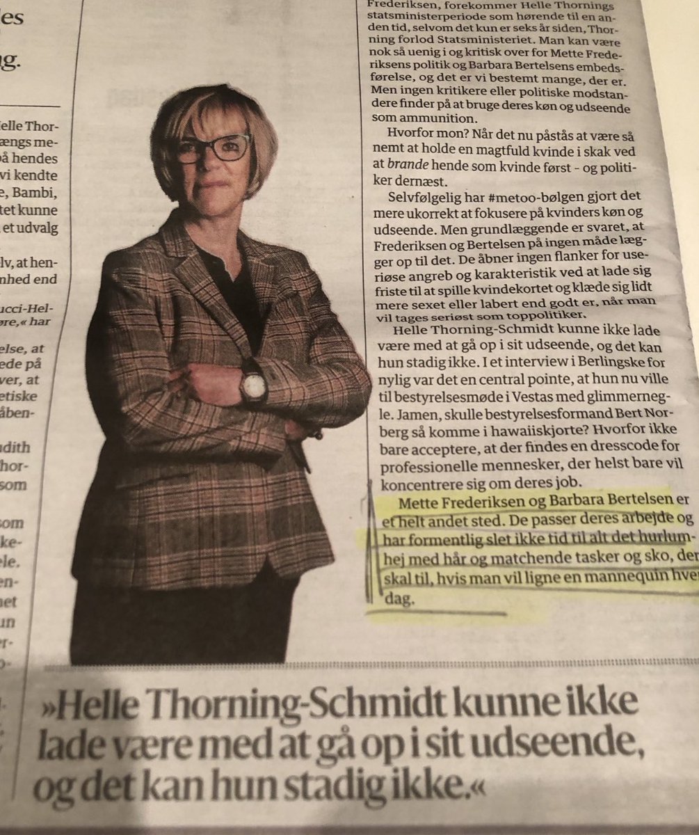 LivogStormsmor's tweet photo. Argh @berlingske. Man kan vel godt både ‘gå op i sit arbejde’ og ‘i sit hår og alt det hurlumhej’! Kvinder stereotyper anno 2021. Hvorfor skal kvinder være grimme for at være dygtige?  Og dumme for at være smukke? Kvinder kommer (også) i alle udgaver #ludermadonna #diversity https://t.co/FTyr3xho8y