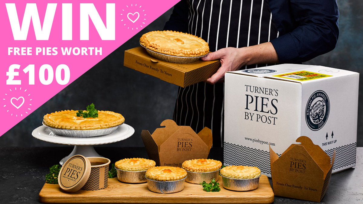 💥IT'S GIVEAWAY TIME💥

#WIN 2 Boxes of 12 #AwardWinning #Pies - One for YOU &amp; One for a Freind 🥰 -  UK wide

Get Involved! Tell us WHO you would #GIFT a box of Britains best pies &amp; WHY - To enter; 

Follow our page ✅
Fav this post ❤
Retweet This Post 🔄 

Results Sunday 6pm