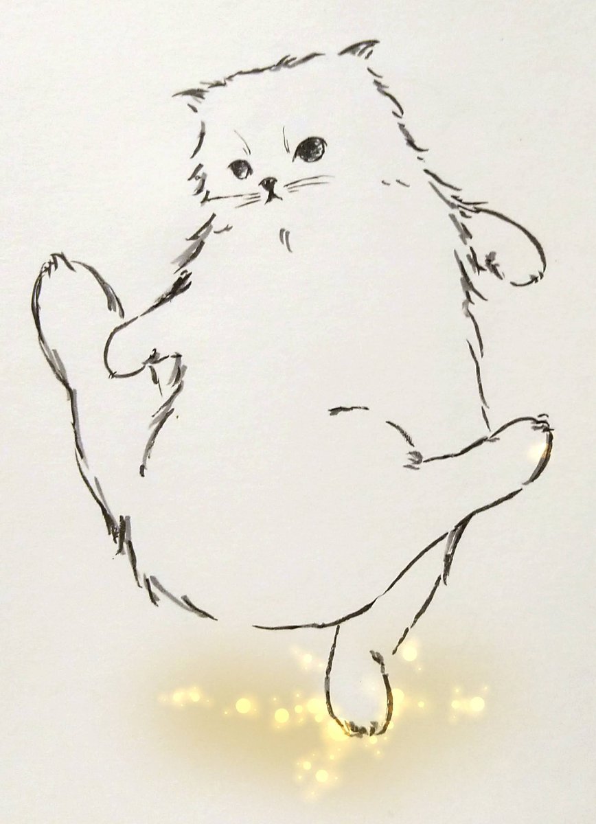 運動不足解消のために、ちょっとねこに、踊ってもらいました🐱🤭 #お絵描き #猫イラスト #猫好きさんと繋がりたい #猫をTLに流しちゃおう #イラスト好きな人と繋がりたい #みんなで楽しむTwitter展覧会 