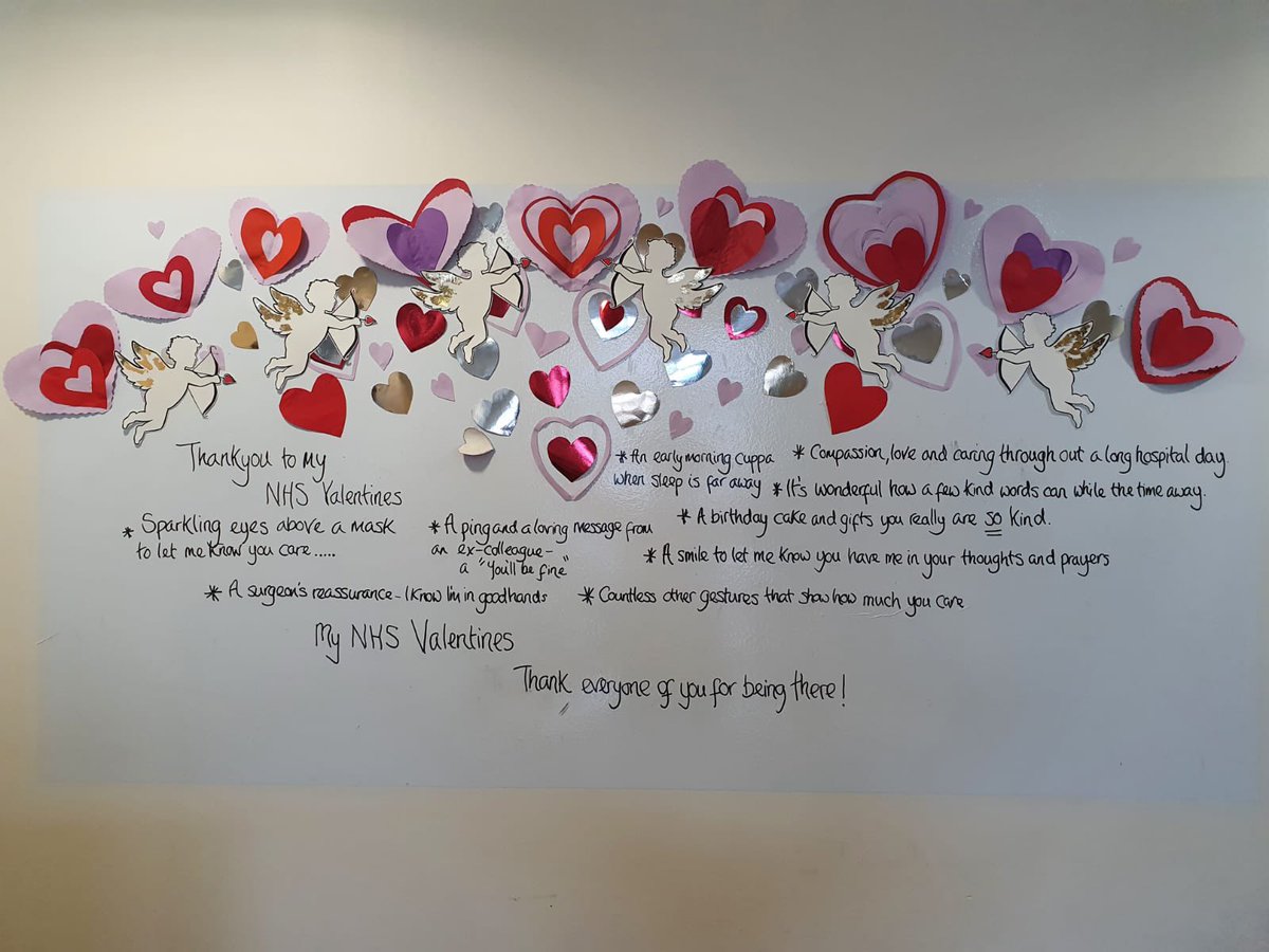 UHCWStrokeTeam's tweet photo. Love is in the air on Ward 41 this week 💞💜

Beautiful words shared here from a letter that was written by one our patients 🥰 

The crafting has also been done by our lovely patients and activity coordinator.

Happy Valentines💘
@emlcook @StarkeyJuliet @nhsuhcw @leannehorne https://t.co/VxedeR3W0A