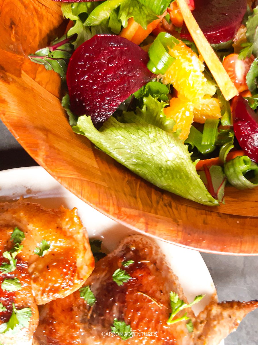 ApronAdventures's tweet photo. Chicken wings with roasted beetroot and orange salad!!!

I'm all about food that tastes great and looks amazing. This meal does exactly that. The salad is refreshing and zesty. It is perfect for a perfect afternoon this Valentine's day 💕

Say it with love. https://t.co/NyGnDkiAR4