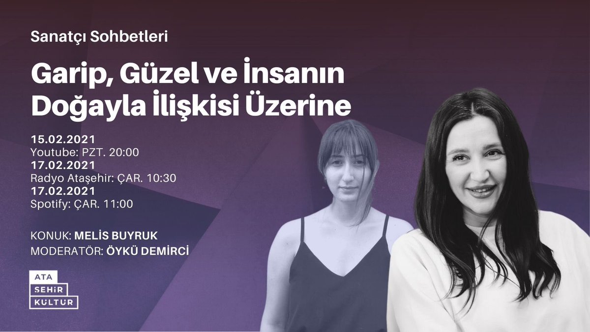 Öykü Demirci ile “Sanatçı Sohbetleri”nin Şubat ayı konuğu seramik sanatçısı Melis Buyruk. Programımızda seramik sanatının üretimi, malzeme seçimi ve doğa insan ilişkisi üzerine konuşuyoruz. <a href="/Dem_oyku/">Öykü Demirci</a>