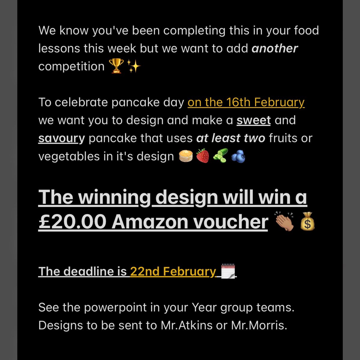 EssaHealth's tweet image. 💥COMPETITION TIME💥
No cheating 🤪
Swipe for details ⏩
#teamessa #allwillsucceed #pancakechallenge 💚💛