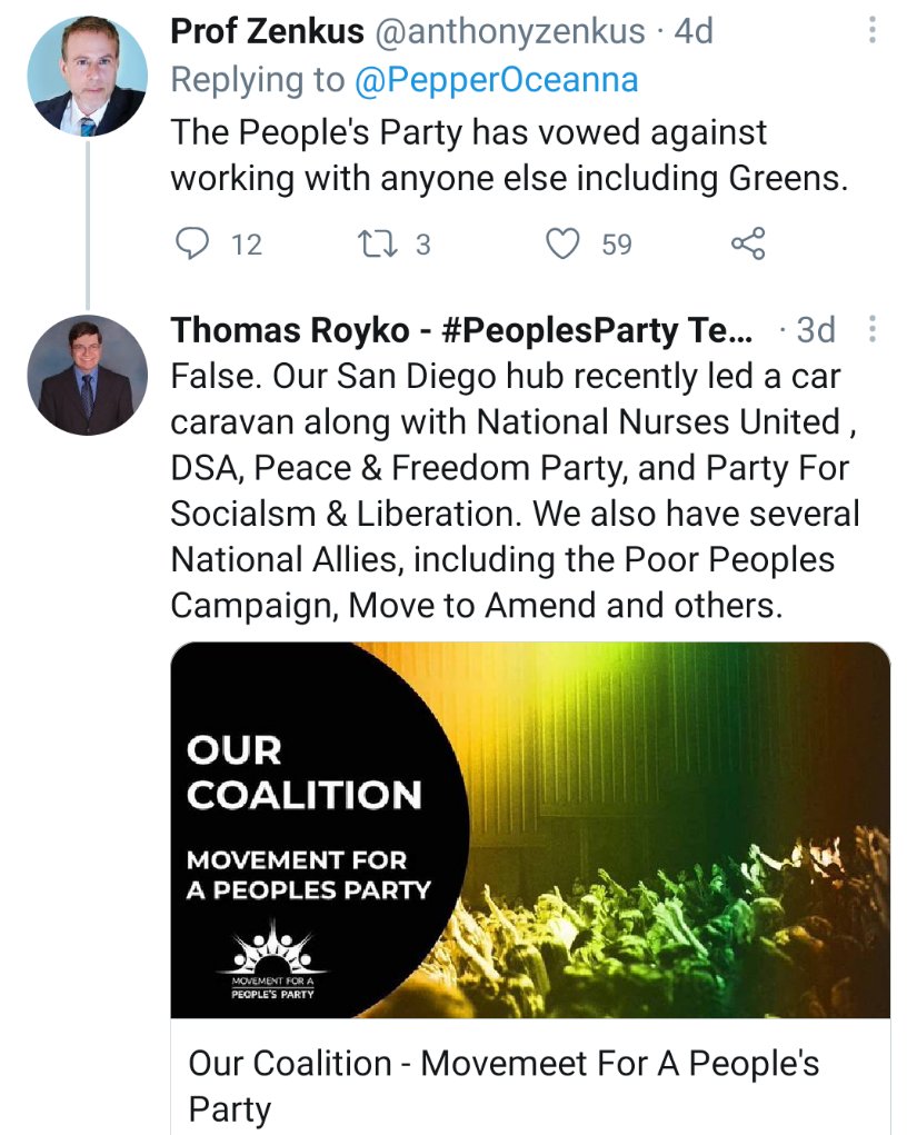 Here, Thomas LIES to  @anthonyzenkusabout the  #PeoplesParty Interest Conflict Clause in the Volunteer Agreement.  #ThomasLies  #MPTea  #RecallMPP  #PeoplesParty  #UnfollowMPP