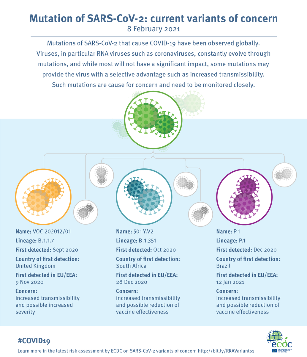 Below is an excellent infographic from the 8th Feb released by The ECDC in Europe this only covers the first three. The Second picture I, well, just nicked off Twitter from this guy  @jusdayda