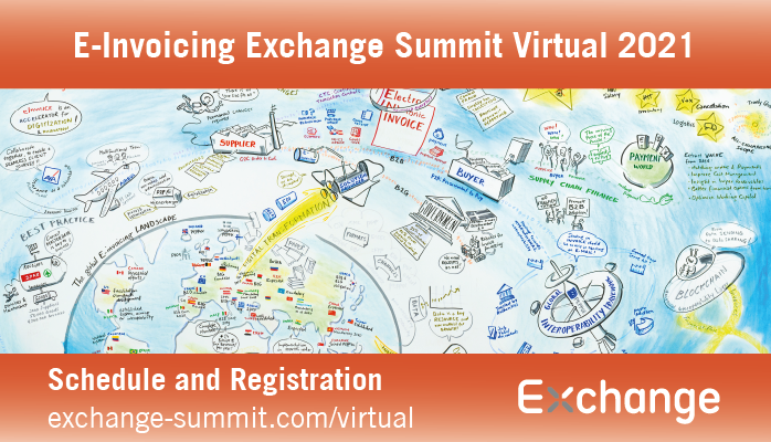 Update #EInvoicing Exchange Summit Virtual: New Sessions Online Register for free until Feb 28 exchange-summit.com/virtual #EXCS21 @ExchangeSummit