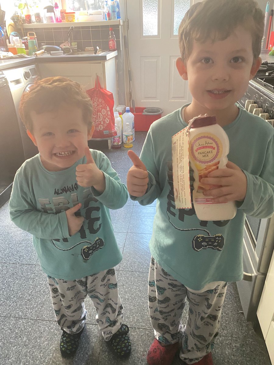 Thank you for our pancake mix 😁 <a href="/CroxtethC/">CroxtethCPS</a> <a href="/LHarrimanREMAT/">Miss Harriman REMAT</a> <a href="/RainbowEduMAT/">Rainbow Education MAT</a>