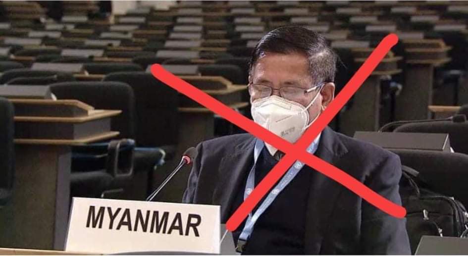 He does not represent Myanmar people. He’s one of state rebels from the Military Coup , under Min Aung Hlaing. He’s insulting not only us but also all the democratic countries throughout the world. 
#WhatsHappeningInMyanmar