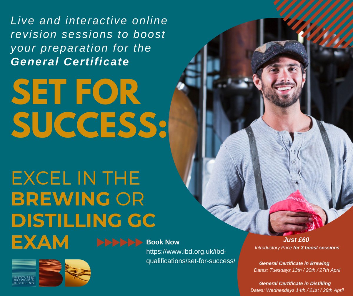 CIBDHQ's tweet photo. Preparing for the General Certificate in Brewing or Distilling?
Get ready and excel in the exam with our revision sessions.  https://t.co/I0Zjk9SbUq
#generalcertificate #gc #brewing #distilling #qualifications #exams #preparation #support #boostsessions #learning #development https://t.co/CT4i24ItNy