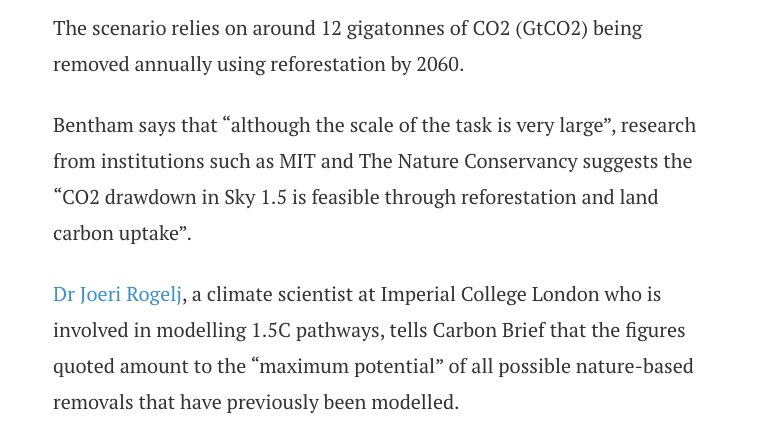 Given that Shell's 1.5C scenario also sees a big scaling up of bioenergy, the question remains: where are all those trees and bioenergy crops going to go?