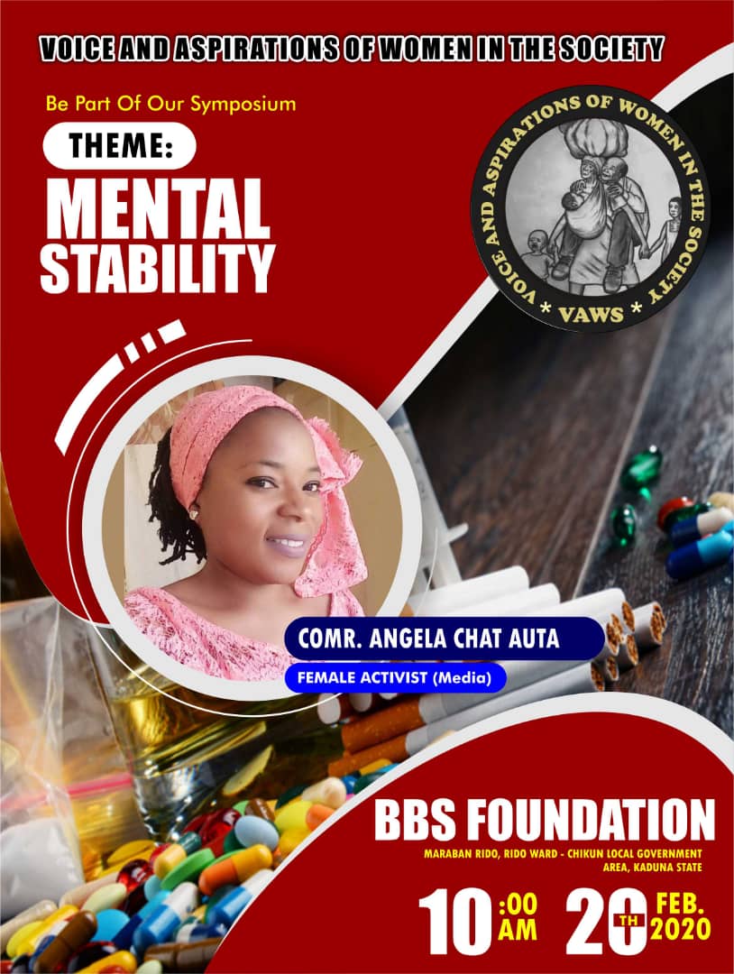 angela_auta's tweet photo. Mental Stability by
Voice and Aspirations of Women in the Society #IPeaceSK #WAWS @ShedrackDanlad3 @iamYarison @angela_auta https://t.co/vGYsSsrJKt