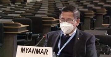 ပြန်တင်ကြပါ။ Retweet လုပ်ပေးကြပါ။
Myanmar's Representative Kyaw Moe Tun is lying! China is lying! They are shooting and killing us!
#DictatorIsLying
#HeDontRepresentUs
#WhatIsHappeningInMyanmar