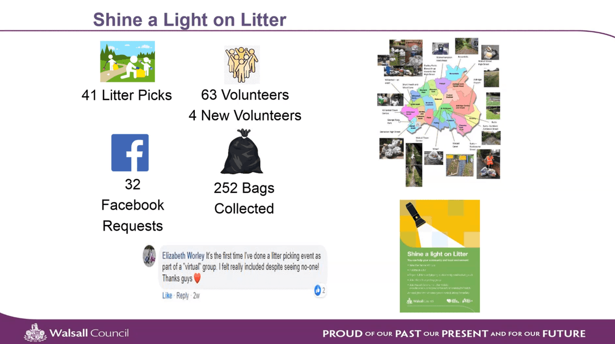 apseevents's tweet photo. Walsall Community Litter Watch - tackling litter issues within Walsall through engagement with all aspects of the community 👀🚮
Richard Upton & Beth Deeley @WalsallCouncil are up next to discuss working with businesses and schools to clean up local high streets #apsestreets https://t.co/894UOsCR2l