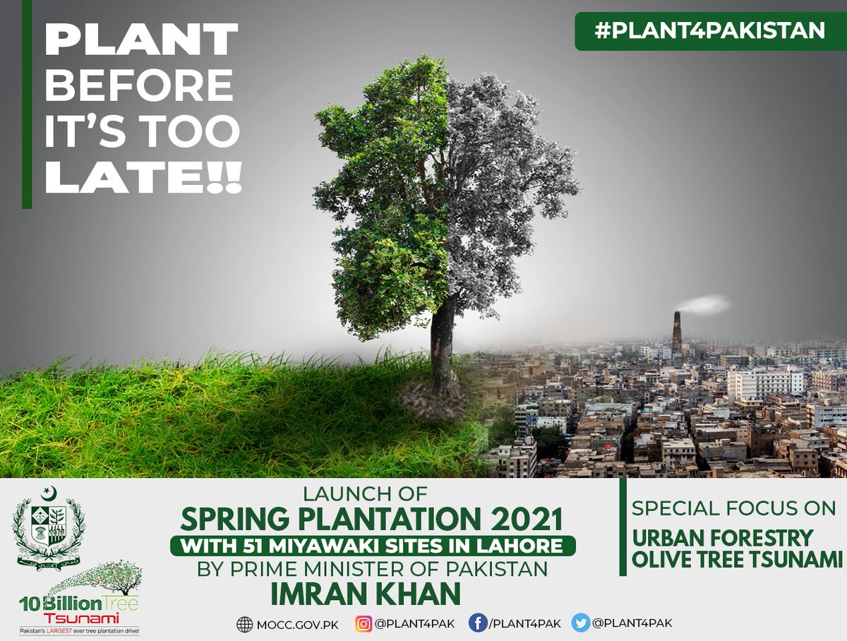 #Plant4Pakistan
Clean Green Pakistan (CGP) is a flagship five-year campaign of the Prime Minister of Pakistan, Mr Imran Khan. Under this campaign, the government aims to implement activities first in Islamabad and then trigger similar actions at the provincial level.