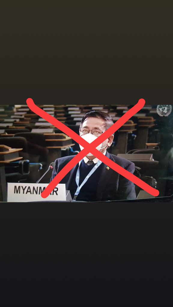 He is translating every single LIES that General Min Aung Hlaing propagated through military-owned Channel.
International Community, all the things he explained was a total lie.
He is just a representative of JUNTA, not the PEOPLE of MYANMAR.

#WhatsHappeningInMyanmar