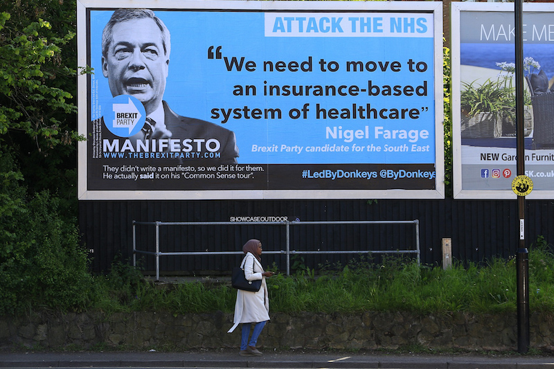 Farage said in 2012 that the UK should move to a private insurance-based health service, & has called for private companies to “relieve the burden on the health service”. He's backed private healthcare on numerous occasions.He doesn't give a toss about the  #NHS.